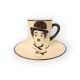 Charlie Chaplin  bögre és reggeliző tányér