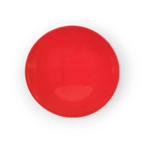 Reggelizős tányér piros