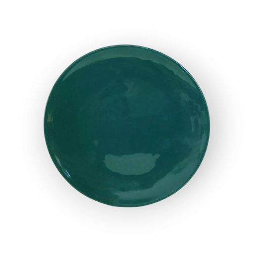 Reggelizős tányér sötét zöld