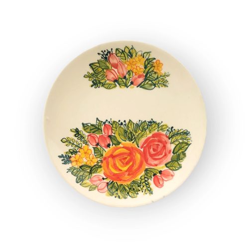 Reggelizős tányér virágos FL001